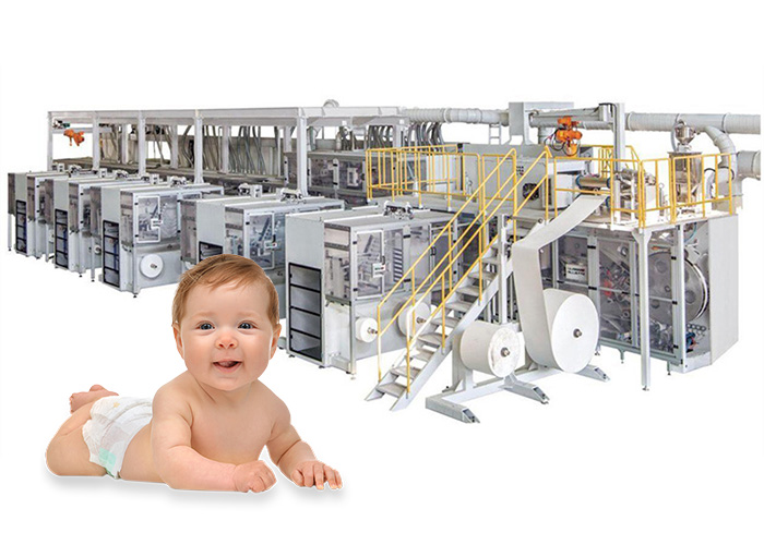 Hot Sale Baby Diaper Making Machine Supplied by RX