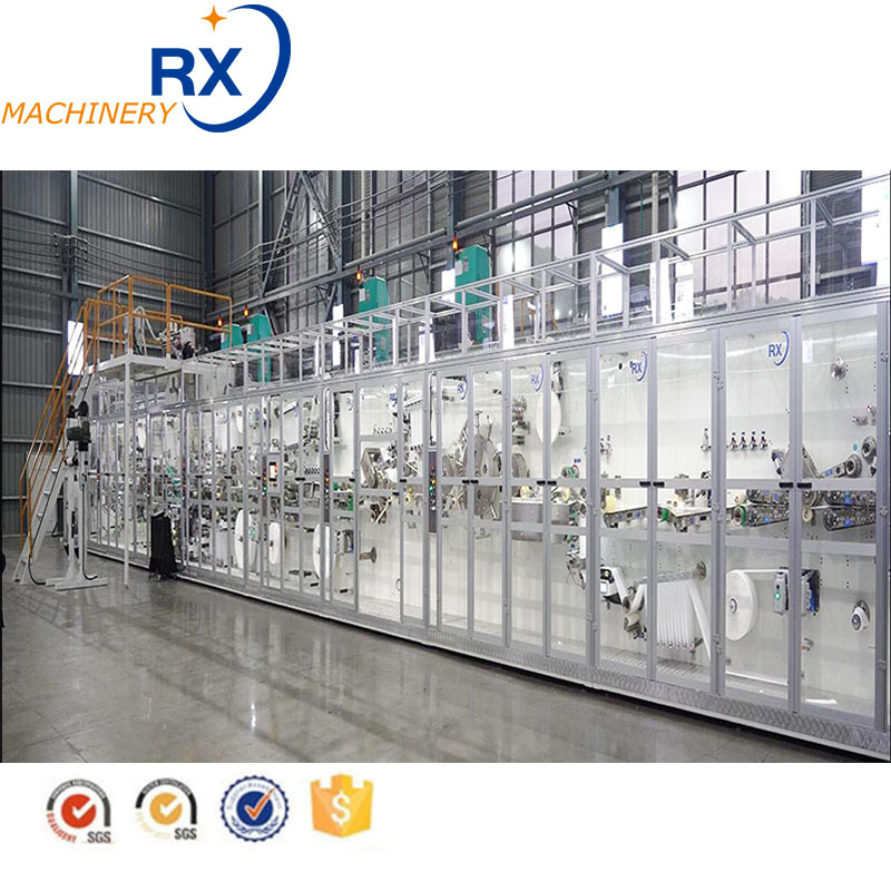 full servo sanitary napkin machine from RX