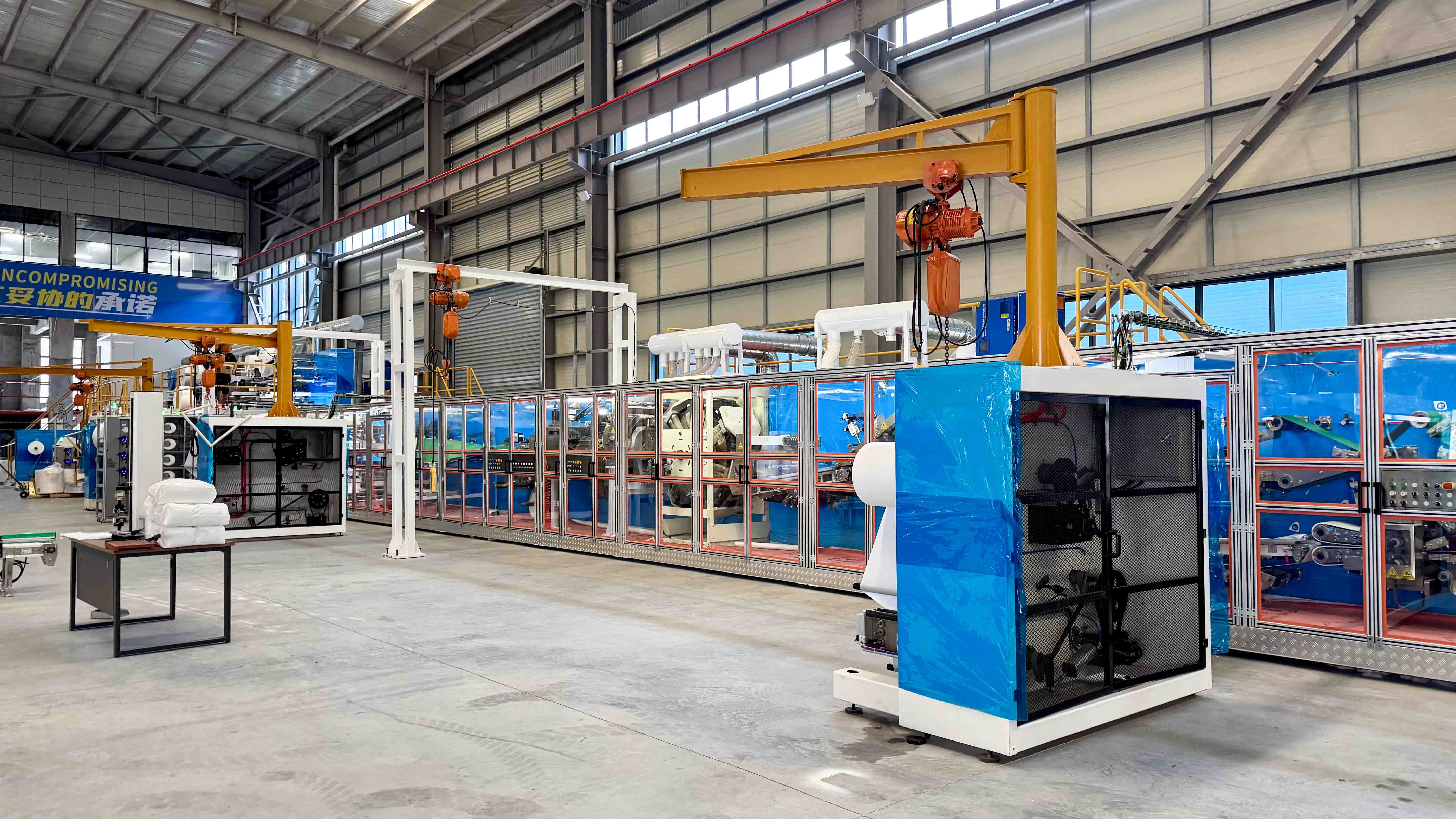 Semi Servo Type Baby Diaper Machine