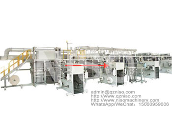 New Products - NS-INK450 Semi Servo Type Baby Diaper Machine